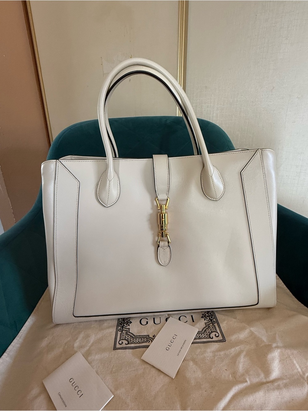 Gucci Jackie 1961 Large Tote Bag firm price